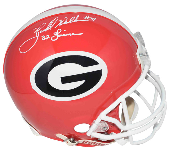 HERSCHEL WALKER SIGNED GEORGIA BULLDOGS PROLINE HELMET BECKETT W/ 82 HEISMAN