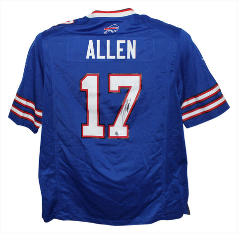 Josh Allen Autographed Buffalo Bills Nike Blue XL Game Jersey Beckett 38739