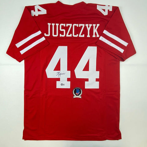 Autographed/Signed Kyle Juszczyk San Francisco Red Football Jersey Beckett COA