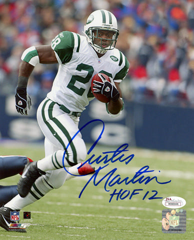 Curtis Martin Autographed/Signed New York Jets 8x10 Photo HOF JSA 48544