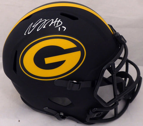 DAVANTE ADAMS AUTOGRAPHED PACKERS BLACK ECLIPSE FULL SIZE HELMET BECKETT 185688