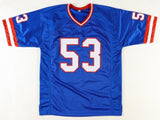 Harry Carson Signed New York Giants Jersey (Beckett) 1986 Super Bowl Champion