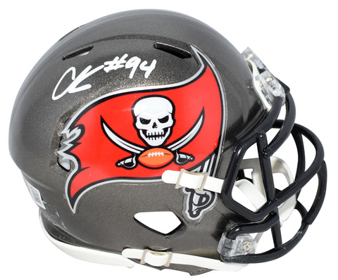 CALIJAH KANCEY AUTOGRAPHED TAMPA BAY BUCCANEERS SPEED MINI HELMET BECKETT