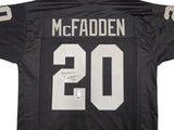 OAKLAND RAIDERS DARREN MCFADDEN AUTOGRAPHED BLACK JERSEY PSA/DNA STOCK #229983