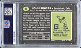 Colts Johnny Unitas 1969 Topps #25 Card Graded EX-MT-6 PSA Slabbed