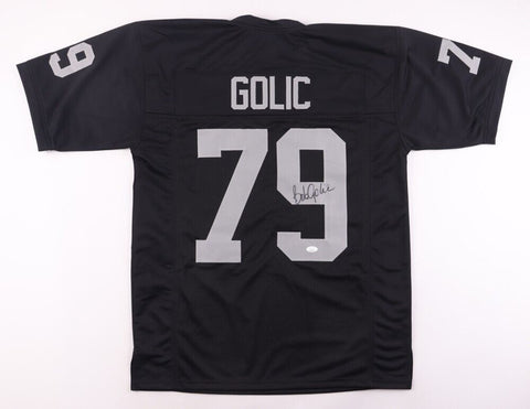 Bob Golic Signed Los Angeles Raiders Jersey (JSA COA) 3xPro Bowl Def. Tackle