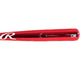 Elly De La Cruz Signed Cincinnati Reds Rawlings Red Chrome MLB Bat