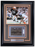 Jim Brown Signed Framed Cleveland Browns HOF 71 Cut Signature PSA/DNA Gem MT 10