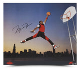 Michael Jordan Autographed Nike 35"x40" 'Air Time' Photo UDA