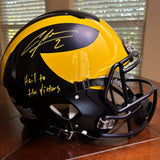 Charles Woodson Signed Wolverines FS AUTHENTIC Helmet W/Hail to Victors Fanatics