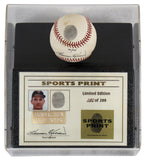 Twins Harmon Killebrew Signed Thumbprint Baseball LE #'d/200 w/ Display Case BAS