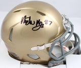 Michael Mayer Autographed Notre Dame Speed Mini Helmet-Beckett W Hologram