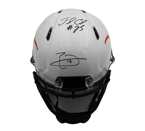 Jamaal Charles and Earl Thomas Signed Texas Longhorns Custom Speed Auth Helmet