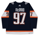 Connor McDavid Autographed 22-23 "Flying Oil Drop" Retro Oilers Jersey UDA