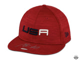 Max Homa PGA Autographed 2023 Ryder Cup Sunday Red Hat UDA