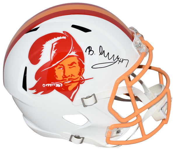 BUCKY IRVING SIGNED TAMPA BAY BUCCANEERS THROWBACK FULL SIZE HELMET BECKETT