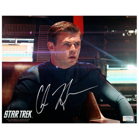 Chris Hemsworth Autographed Star Trek George Kirk 8x10 Photo