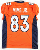 Marvin Mims Jr. Signed Denver Broncos Jersey Inscribed #83 (JSA COA) Ex-Ok. W.R.