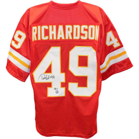 Tony Richardson Autographed/Signed Pro Style Red Jersey BAS 45439