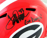 Terrell Davis Autographed Georgia Bulldogs Speed F/S Helmet w/ Go Dawgs- BA W