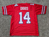 Stefon Diggs Signed Auto Buffalo Bills Red Custom Jersey Beckett COA WQ77121