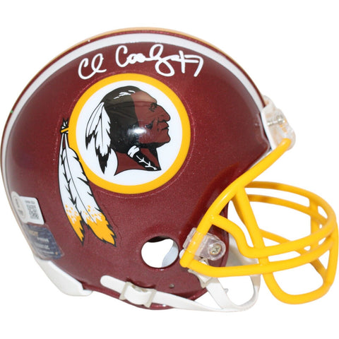 Chris Cooley Autographed/Signed Washington Redskins VSR4 Mini Helmet BAS 48415