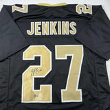 Autographed/Signed Malcolm Jenkins New Orleans Black Jersey Beckett BAS COA