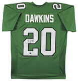 Brian Dawkins Authentic Signed Kelly Green Pro Style Jersey BAS Witnessed