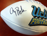 GARY BEBAN AUTOGRAPHED WHITE LOGO FOOTBALL UCLA "67 HEISMAN" PSA/DNA 103885