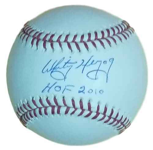 Whitey Herzog Autographed/Signed St Louis Cardinals OML Baseball HOF 11619