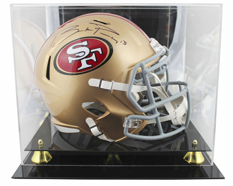 49ers Brock Purdy Authentic Signed Full Size Speed Rep Helmet w/ Case Fanatics