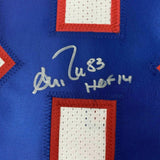 FRAMED Autographed/Signed ANDRE REED HOF 14 33x42 Buffalo White Jersey PSA COA