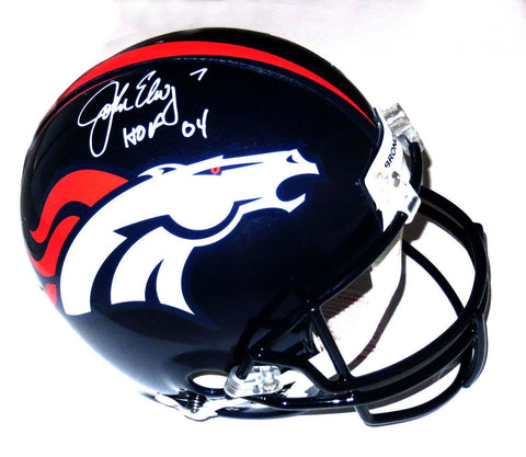 John Elway Signed Denver Broncos Authentic Pro Line Helmet W/HOF 04 Beckett