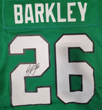 SAQUON BARKLEY SIGNED PHILADELPHIA EAGLES NIKE SCREENPRINT JERSEY BECKETT QR