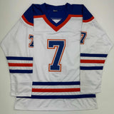 Autographed/Signed Paul Coffey Edmonton White Hockey Jersey JSA COA