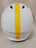 TJ WATT SIGNED PITTSBURGH STEELERS F/S LUNAR ECLIPSE SPEED REP HELMET BECKETT QR