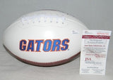 JORDAN REED SIGNED AUTOGRAPHED FLORIDA GATORS WHITE LOGO FOOTBALL JSA