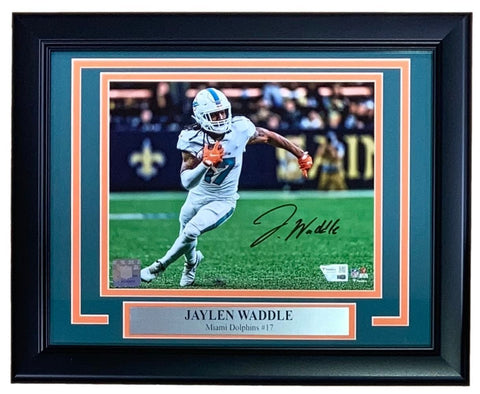 Jaylen Waddle Signed Framed 8x10 Miami Dolphins Photo Fanatics