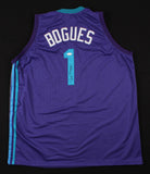 Tyrone "Muggsy" Bogues Signed Charlotte Hornets Jersey (JSA COA) 1st Rd Pck 1987