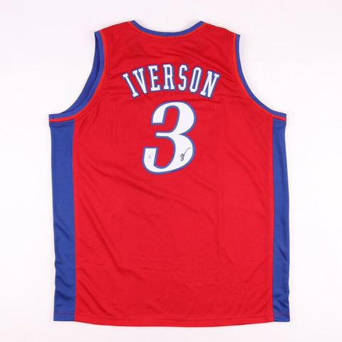 Allen Iverson Signed Philadelphia 76er Jersey / #1 Overall Pick 1996 Draft (PSA)