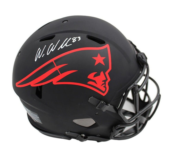 Wes Welker Signed New England Patriots Speed Authentic Eclipse NFL Helmet