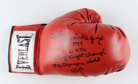 Michael Spinks Signed Everlast Boxing Glove / Multiple Career Inscriptions / JSA