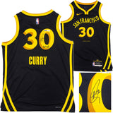 WARRIORS STEPHEN CURRY AUTOGRAPHED NIKE JERSEY 48 NIGHT NIGHT JSA 235506