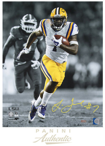 LEONARD FOURNETTE Signed 16 x 20 "Breakaway Speed" Photograph PANINI LE 7/27