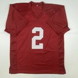 Autographed/Signed PATRICK SURTAIN II Alabama Red College Jersey JSA COA Auto