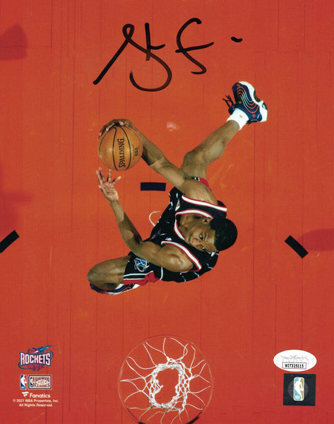 Steve Francis Autographed/Signed Houston Rockets 8x10 Photo JSA 33869