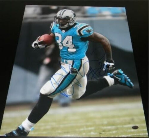 DEANGELO WILLIAMS AUTOGRAPHED SIGNED CAROLINA PANTHERS 16x20 PHOTO GTSM HOLO