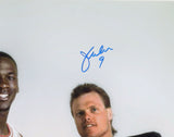 Jim McMahon Chicago Bears Signed 16" x 20" Photo (JSA COA) with Michael Jordan