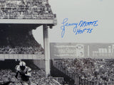 Lenny Moore HOF Autographed Colts 16x20 Against Diving Defender Photo-JSA W Auth