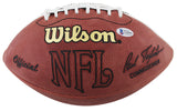 MNF (5) Michaels, Miller, Stark +2 Signed White Panel Nfl Football BAS #AA03941